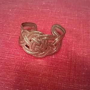 Gold tone cuff bracelet